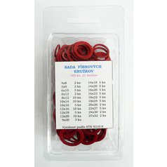 Sada plochých tesnení 105 ks – fiber (vláknité)